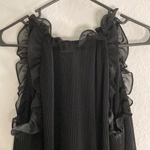 Black flowy shirt Zara